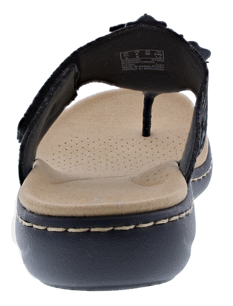 Clarks Laurieann Gema Womens Adjustable Comfort Sandals with Arch Support