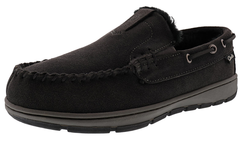 Clarks Men's Indoor Outdoor Moccasin Winter Slippers Justin