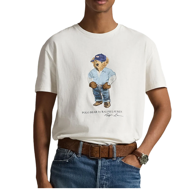 CLASSIC FIT POLO BEAR JERSEY T-SHIRT 710B14615001