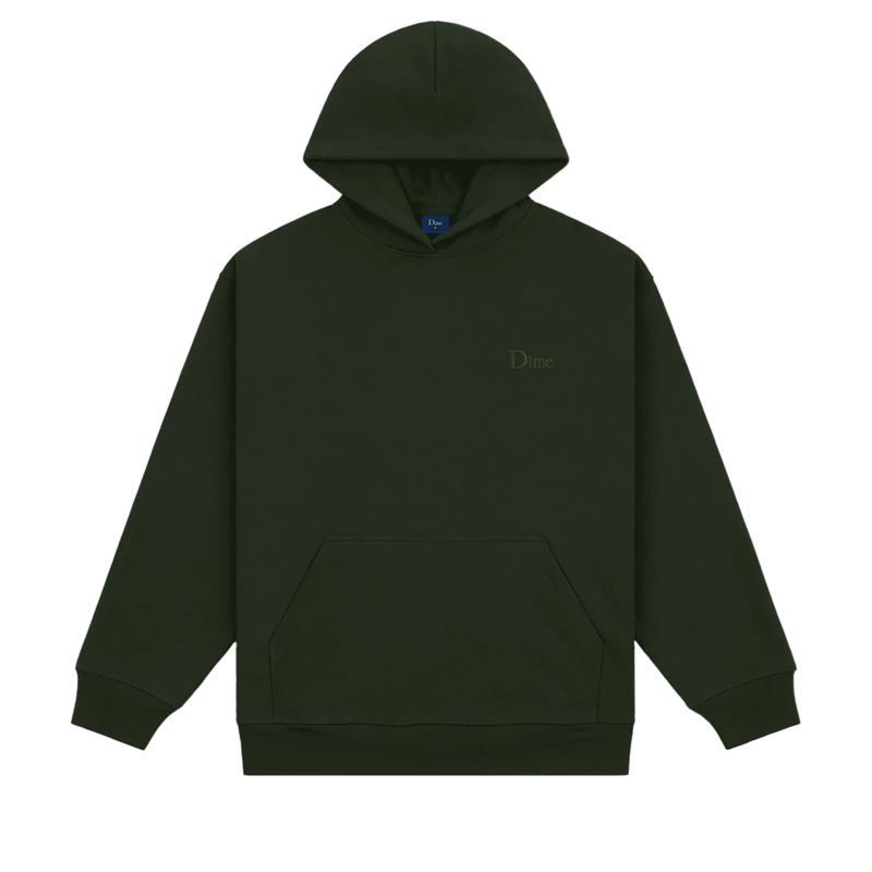 CLASSIC SMALL LOGO HOODIE FOREST GREEN