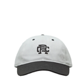 COLOR BLOCK MONOGRAM STRAPBACK CAP IVORY