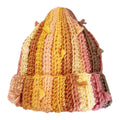 COLORBLOCK KNIT BEANIE “HONEY BLUSH”