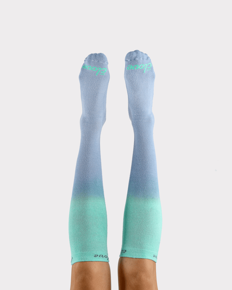 Compression Socks Wide - Ocean Fade