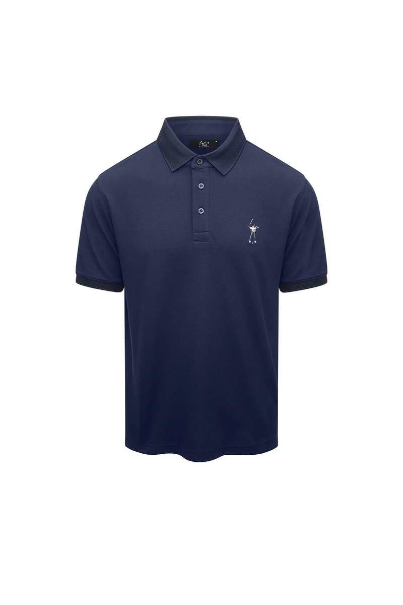 Eastside Golf Men's Core Pique Polo Midnight Navy
