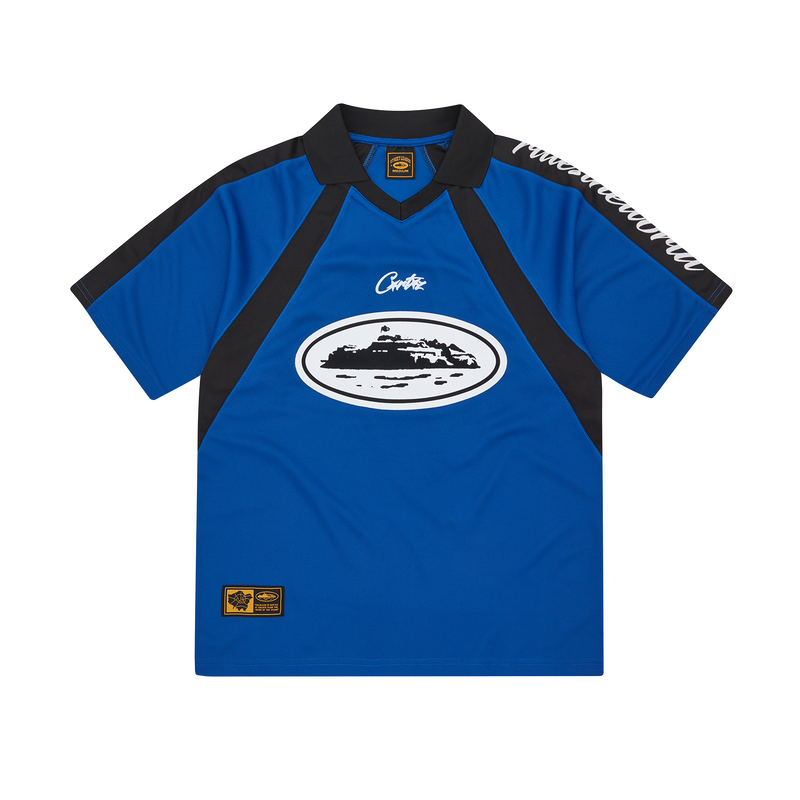 Corteiz Alcatraz Football Jersey Navy