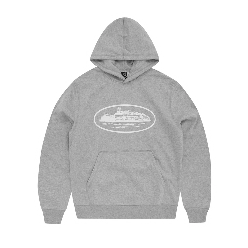 Corteiz Alcatraz Hoodie 2024 heather Grey