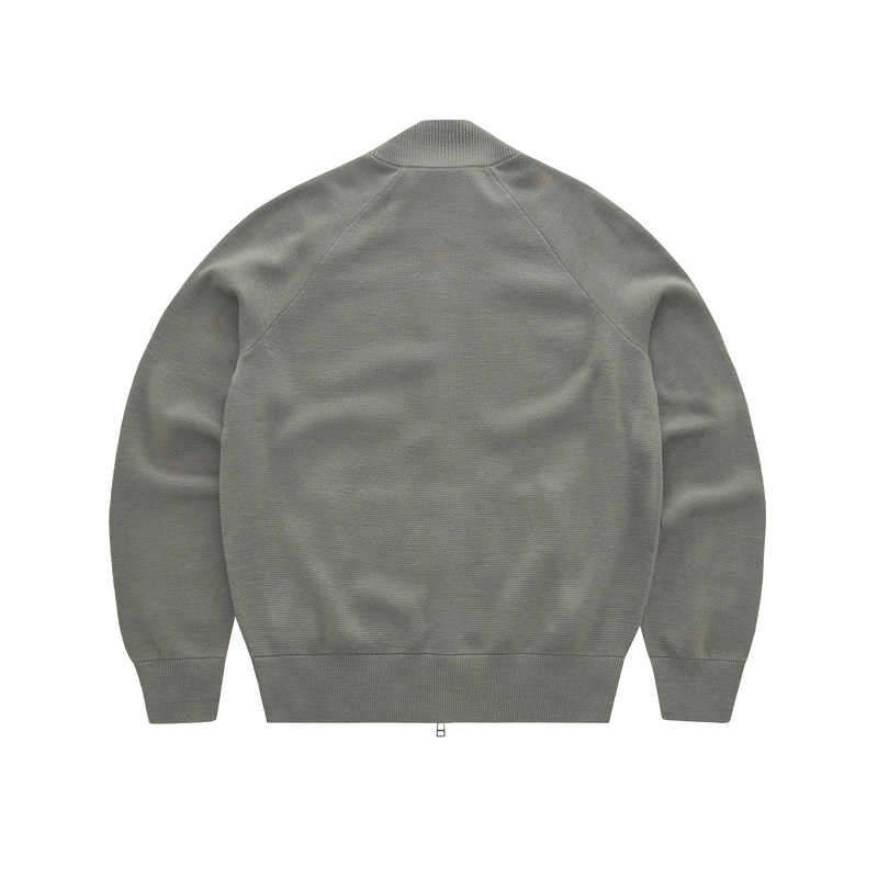 Corteiz Allstarz Knit Zip Up 'Gully Grey'