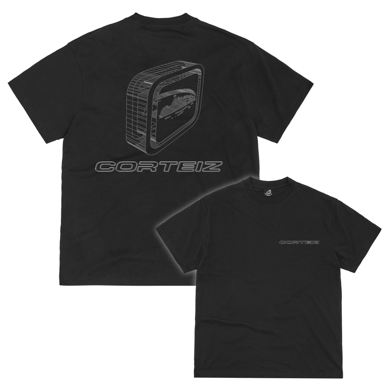 Corteiz Blueprint Tee - black