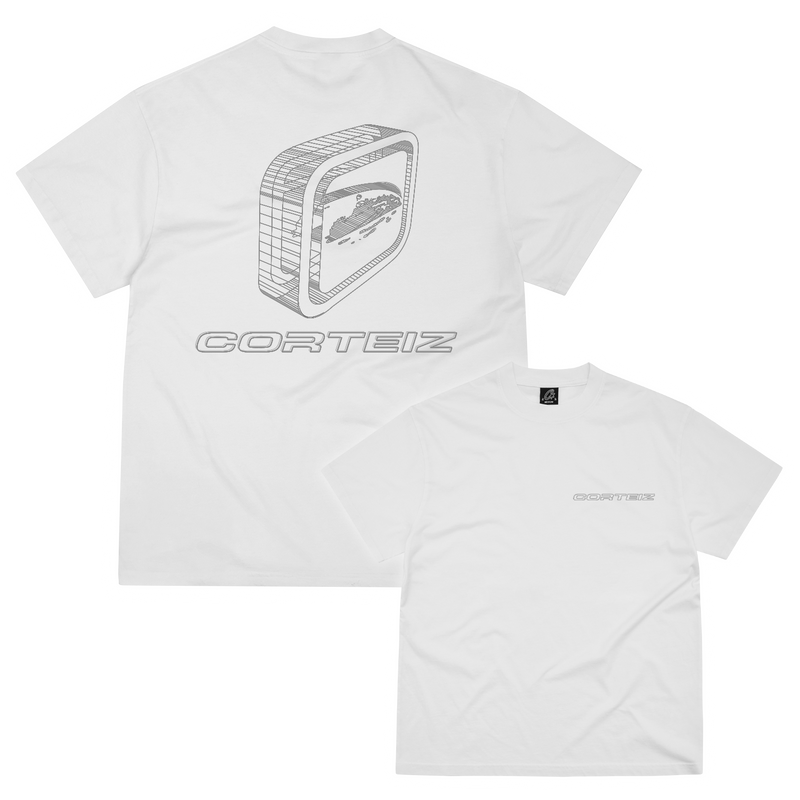 Corteiz Blueprint Tee - white