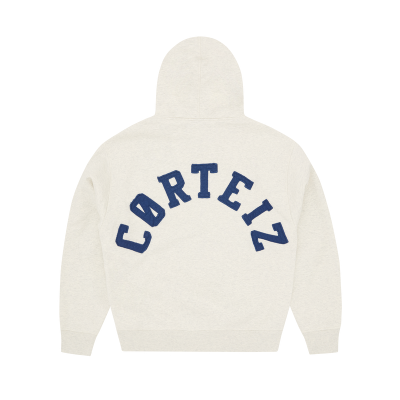 Corteiz Colly Arch Zip Hoodie Light Heather Grey