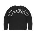 Corteiz Crochet Applique Knit Crew Black