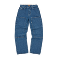 Corteiz Embossed C-star Denim Work Pant - blue