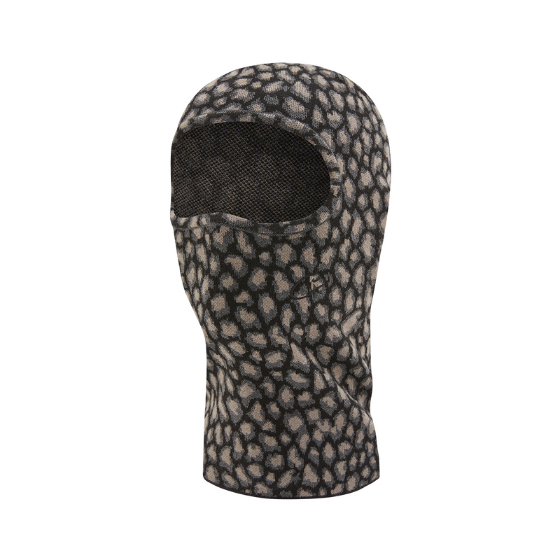 Corteiz Leopard Jacquard Knit Balaclava Black