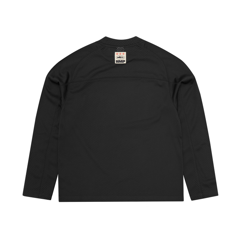 Corteiz LS HMP Mesh Panel Jersey Black