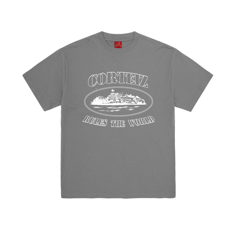 Corteiz Og Alcatraz Tee 'Gully Grey'