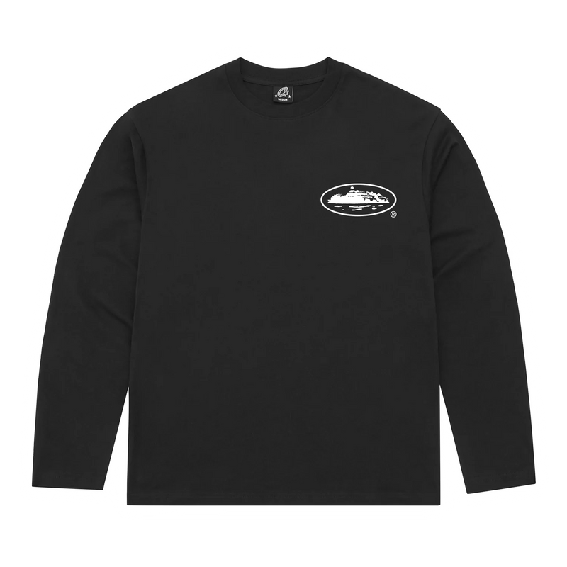 Corteiz OG Island Longsleeve Tee Black