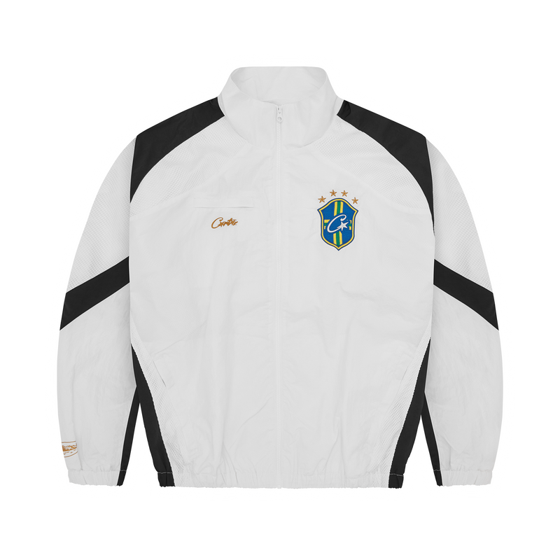 Corteiz Olympic Shuku Jacket - Brasil White/Black