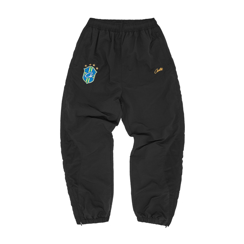 Corteiz Olympic Shuku Pant - Brasil Black/Black