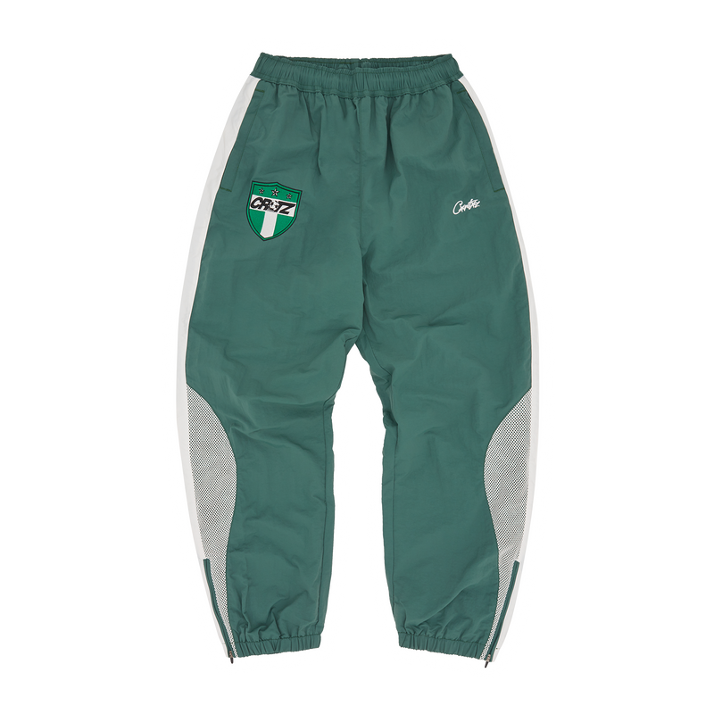 Corteiz Olympic Shuku Pant - Nigeria - green/white
