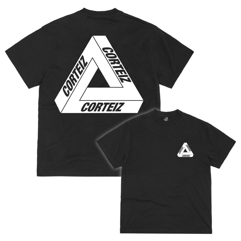 Corteiz Really Complicated Triangle Tee Black