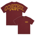 Corteiz Royale Heavyweight Tee Burgundy