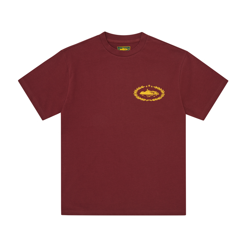 Corteiz Royale Heavyweight Tee Burgundy