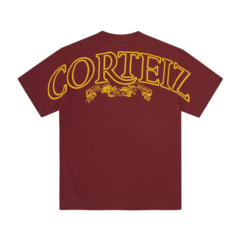 Corteiz Royale Heavyweight Tee Burgundy