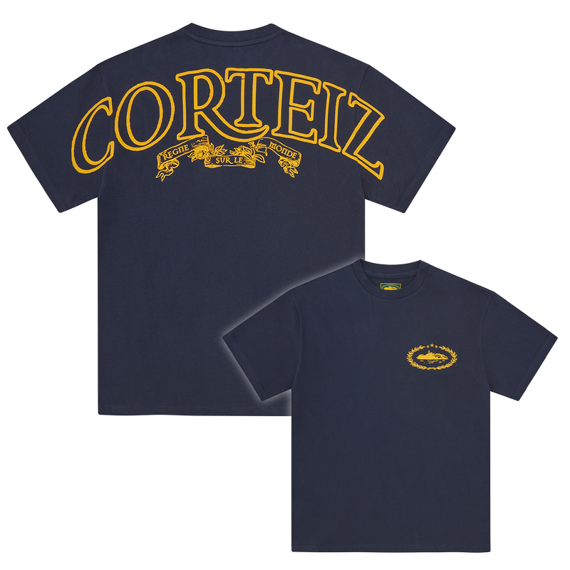 Corteiz Royale Heavyweight Tee Navy