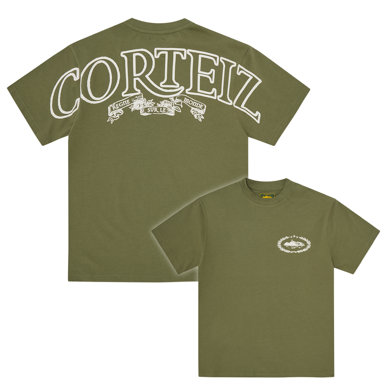 Corteiz Royale Heavyweight Tee - olive