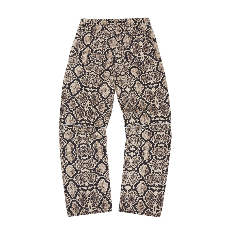 Corteiz Snakeskin Denim Workwear Pant Black/Beige