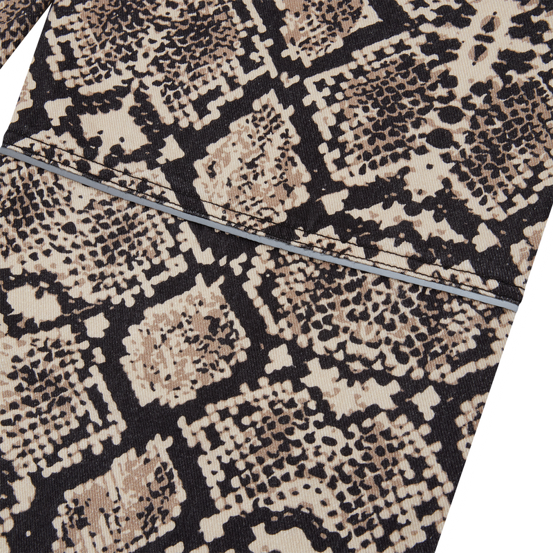 Corteiz Snakeskin Denim Workwear Pant Black/Beige