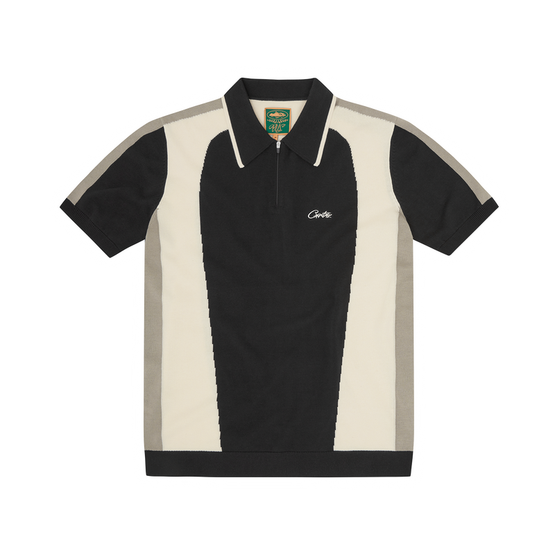 Corteiz Soprano Knit Polo - black