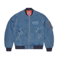 Corteiz Superior Royale Denim Bomber Washed Blue
