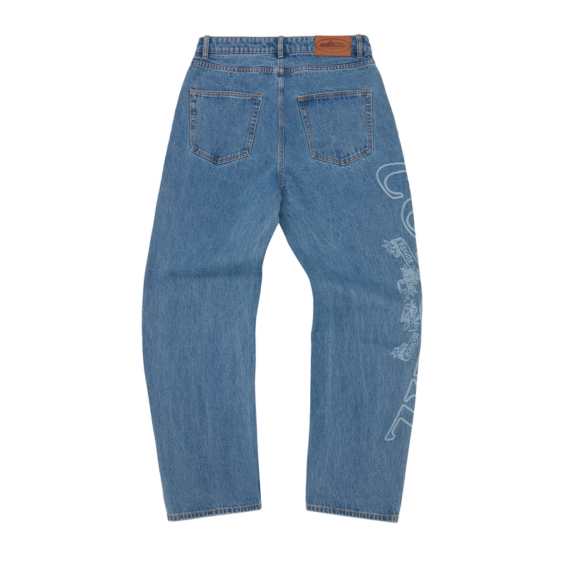 Corteiz Superior Royale Denim Jeans Washed Blue