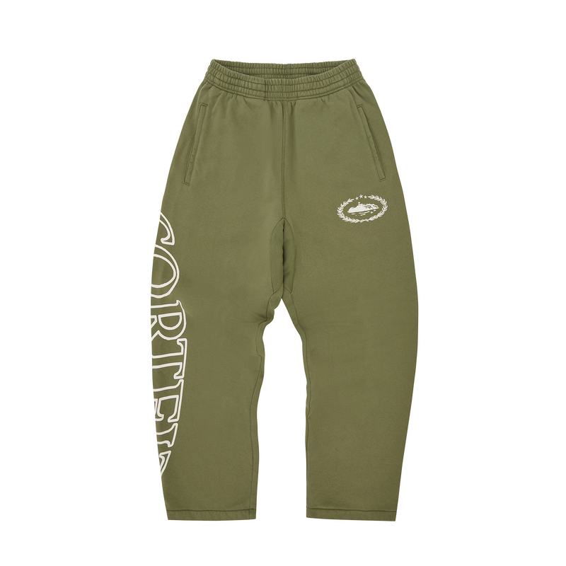 Corteiz Superior Royale Open Hem Pant - olive