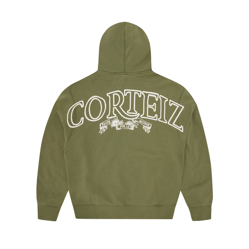 Corteiz Superior Royale Zip Hoodie - olive