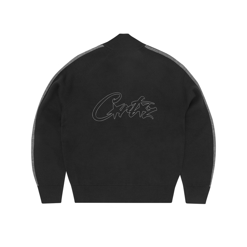 Corteiz VVS Knit Zip Up Black/Grey