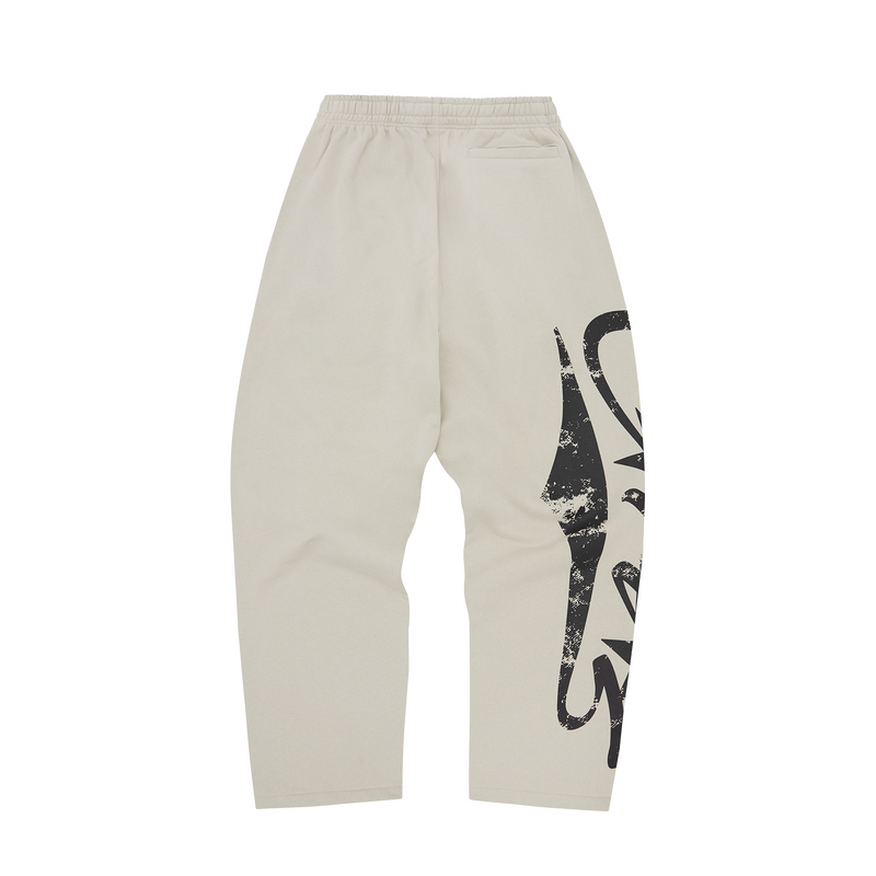Corteiz Woosh Open Hem Sweatpants Bone