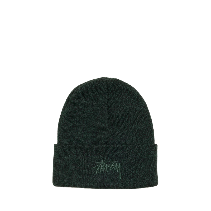 CUFF BEANIE STOCK MARLED HUNTER GREEN