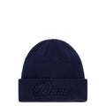 CURSIVE FOLD BEANIE NAVY