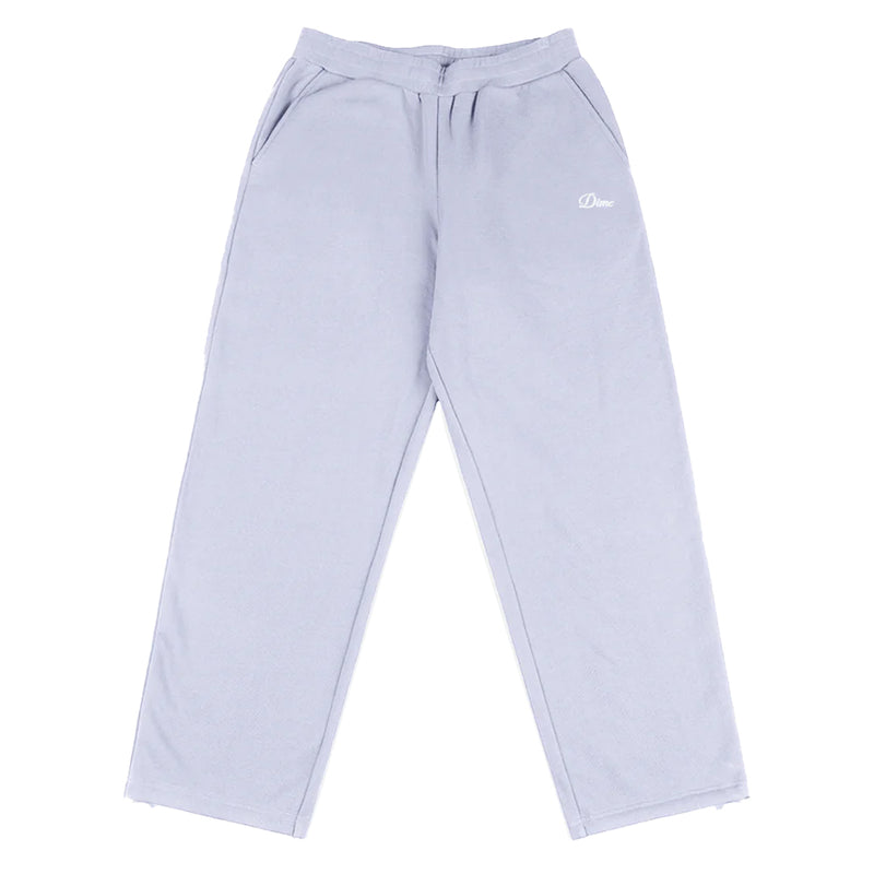 CURSIVE SMALL LOGO SWEATPANTS GRAY LAVENDER