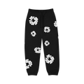 Denim Tears The Cotton Wreath Sweatpants 'Black' - Side Kicks