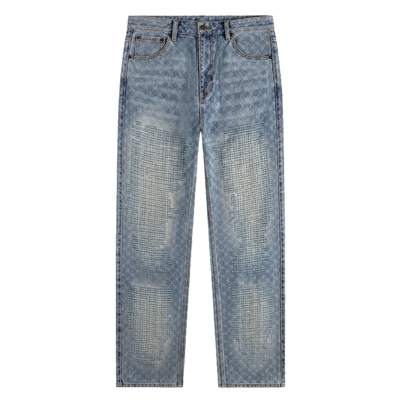 DESTROYED AMBA JEANS BLUE