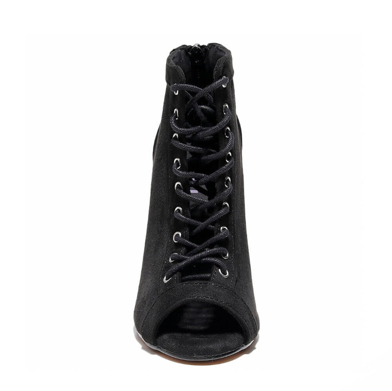 Dilynn - Black Vegan Suede - Suede Sole