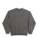DISTRESSED STAMP CREWNECK SWEATSHIRT BROWN
