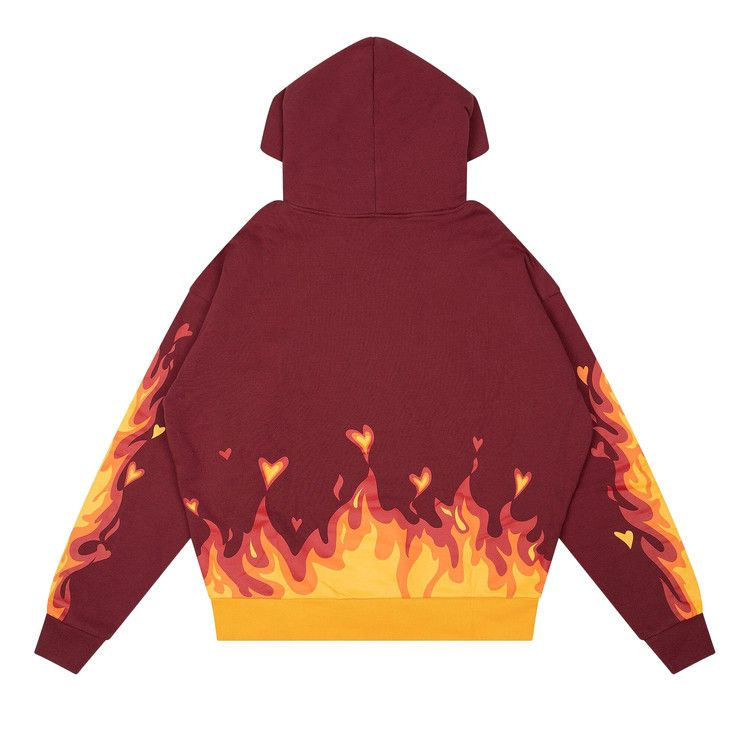 Drew House Secret Fire Oversized Hoodie 'Burgundy'