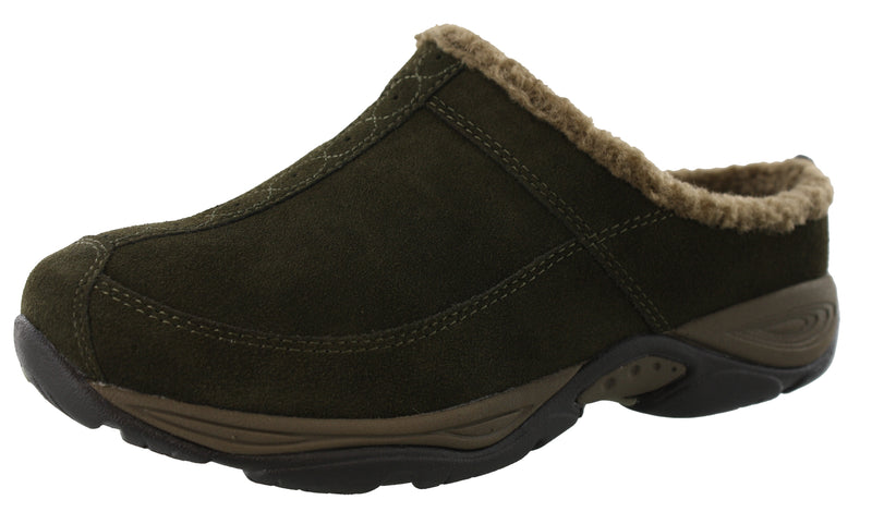 Easy Spirit Women Warm Cozy Slip On Clog Slippers Exchange