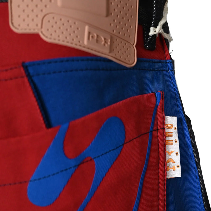 EBISU PANT RED/BLUE