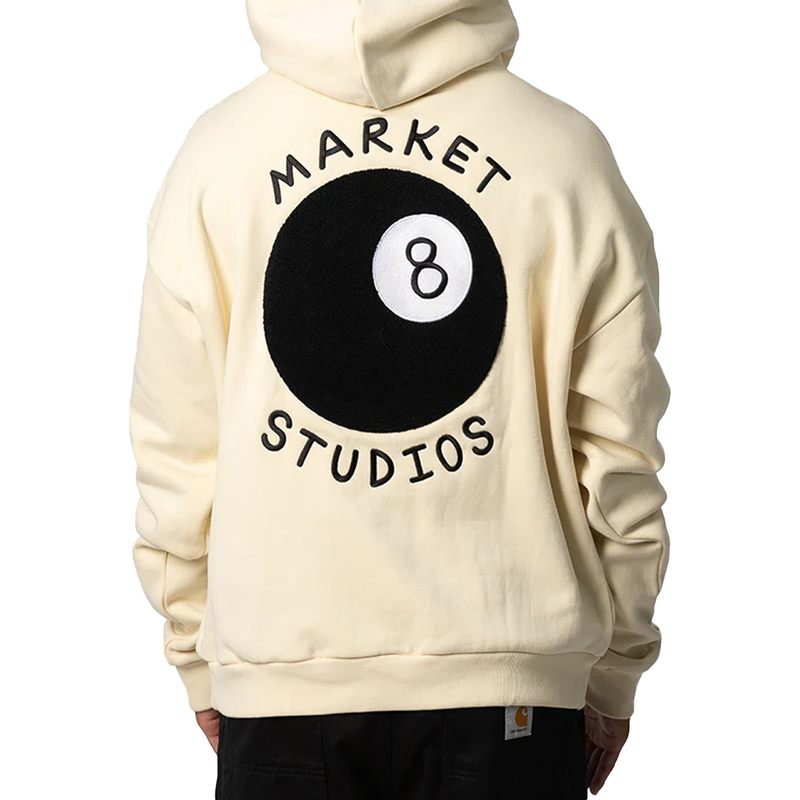 EIGHT BALL HOODIE WOOD ASH
