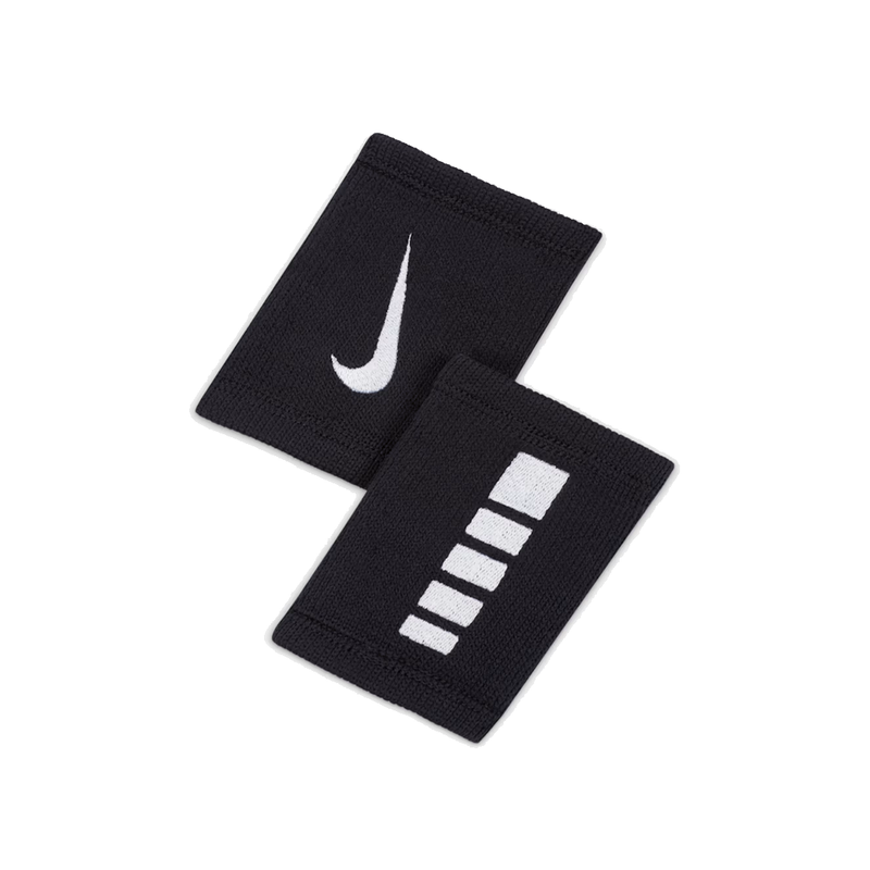ELITE DOUBLEWIDE BLACK WRISTBANDS 2 PACK